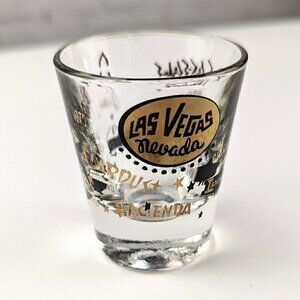 Vintage Las Vegas Hotels Souvenir Shot Glass